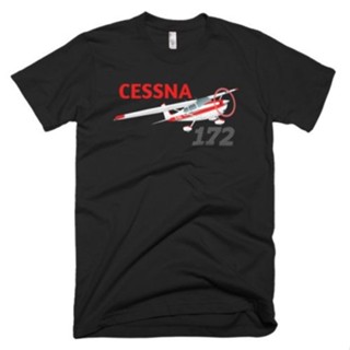 เสื้อคู่ ฤดูร้อนแขนสั้นผ้าฝ้ายเสื้อยืด Cessna 172 เสื้อยืดเครื่องบินหางตรงส่วนบุคคลด้วยเสื้อทีออฟ N # ของคุณ