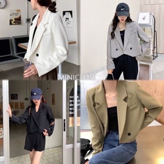 เสื้อBlazer ผ้าสูทมีซับในอย่างดี ขนาดเต่อกำลังดี ใส่คลุมเดรสก็สวย