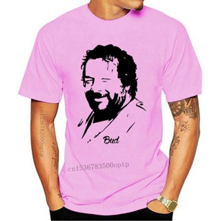 oversize T-shirt เสื้อยืดคอกลม พิมพ์ลาย Bud Spencer KHgohk49FJcgfl37 สไตล์คลาสสิก เหมาะกับฤดูร้อน สําหรับผู้ชาย S-5XL