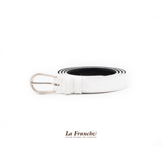 La Franche - Lady set เข็มขัดหนังวัวแท้ พร้อมหัวเข็มขัดนิกเกิ้ล #7L0018