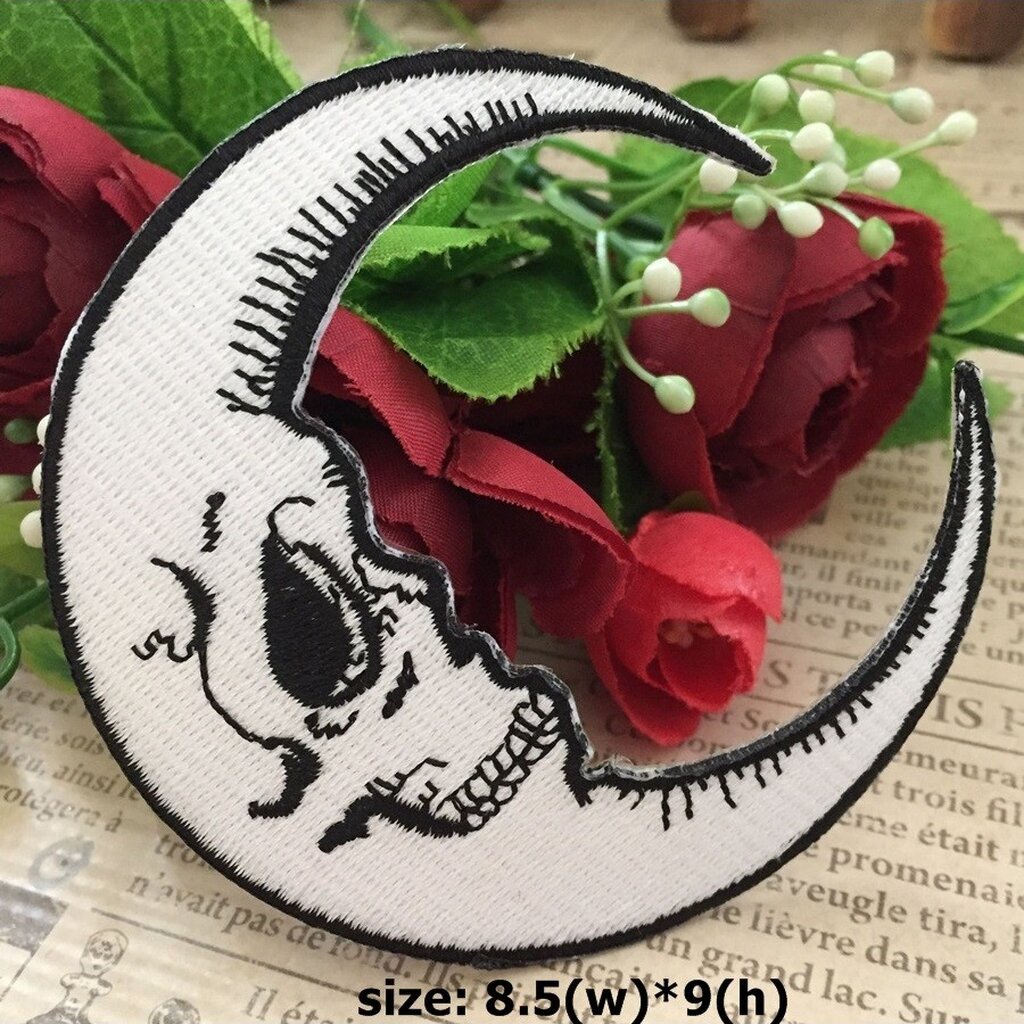 กระดานผีถ้วยแก้ว Ouija Board ตัวรีดติดเสื้อ อาร์มรีด อาร์มปัก ตกแต่งเสื้อผ้า หมวก กระเป๋า แจ๊คเก็ตยีนส์ Dark Embroide...