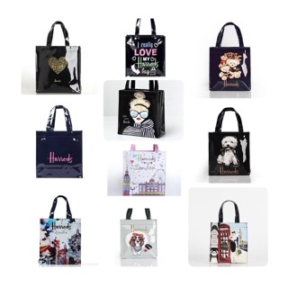 กระเป๋า Harrods Shopper Bag 3 ขนาด กระเป๋ามีซิปทั้ง 3 ขนาด