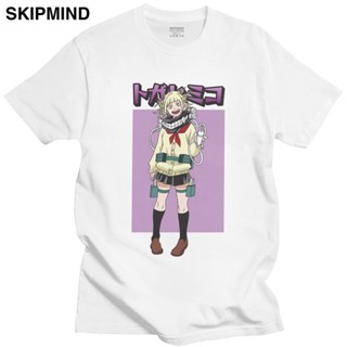 เสื้อผู้ชายเท่ คาวาอี้ Tshirt Mannen Boku Geen ฮีโร่ Academia Korte Mouw Katoenen เสื้อยืด Ronde Kraag Zomer Himiko Toga