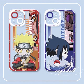 เคสซิลิโคนนิ่ม ลายการ์ตูนนารูโตะ Uzumaki Sasuke Uchiha สําหรับ iPhone 14 13 12 11 Pro Max SE2020 X XR Xs Max 7 8 6 6s Plus