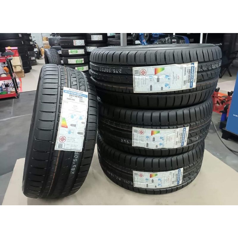 ยางใหม่ค้างปี 285/50R20 Kumho Crugen HP91(Made in Korea) ผลิตปี 2020 พร้อมจุ๊บลมแปซิฟิก 4 ตัว จัดส่ง