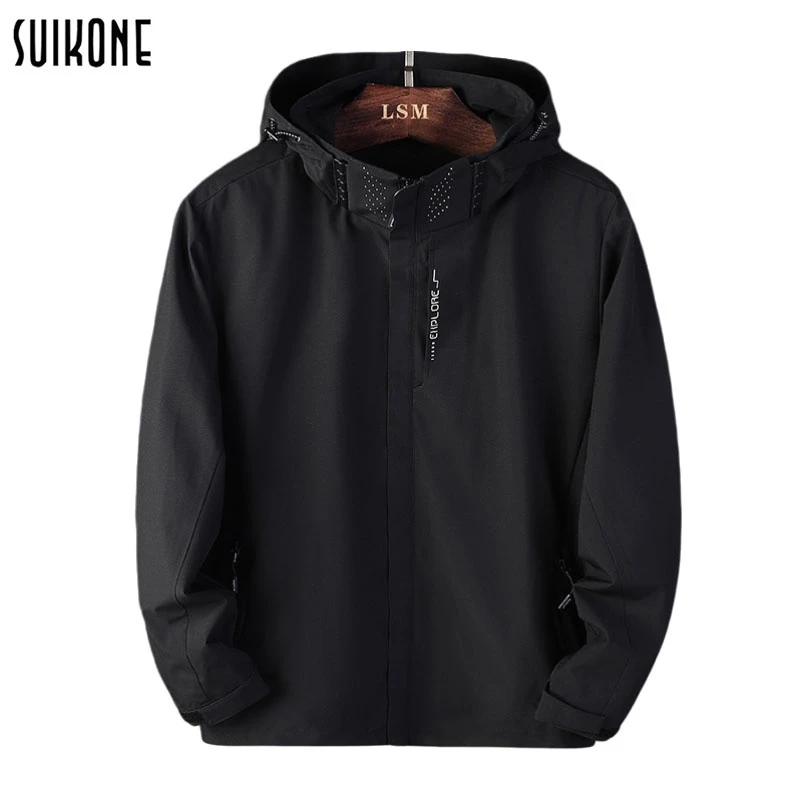 Suikone เสื้อแจ็คเก็ตผู้ชายกันลม สำหรับเดินป่า น้ำหนักเบา ระบายอากาศดีเยี่ยม Men Jacket