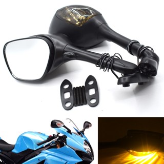 Motorcycle Rearview Side Mirror LED Turn Signal Light For Suzuki K6 K7 K8 SV650 GSXR600 GSXR 750 GSX-R 1000 SV1000 Smoke