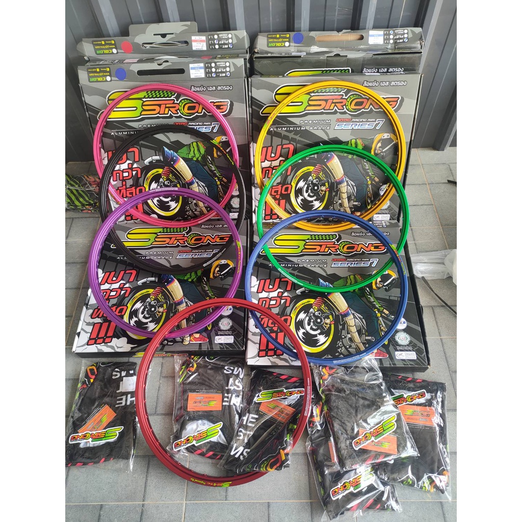วงล้อเอสสตรอง (Sstong) ทรงสนามMT ยิงทราย (ราคาวงล่ะ)แถมฟรีเสื้อ1ตัวครบ1คู่ ลิขสิทธิ์แท้ มี 3 ขนาด 1.