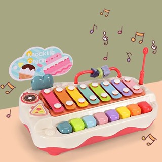 🔥พร้อมส่ง🔥เปียโนเด็ก ไซโลโฟน  ตัวโน๊ต 8ปุ่ม 2in1 Piano and Xylophone toy 8 Key ของเล่นเด็ก YL1022-12