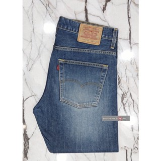 กางเกงยีนส์ Levis ของแท้ FROM Europe MADE IN SPAIN รุ่น507 เอว34 ยาว31 ขาม้าเล็ก ซิป (B259) (BL)