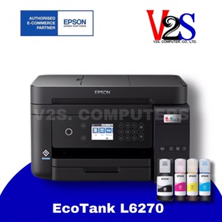 Printer Epson EcoTank L6270 A4 Wi-Fi Duplex AIO เครื่องปริ้นเตอร์มัลติฟังก์ชั่นอิงค์เจ็ทแท้ง 4 IN 1 มีหมึกแท้พร้อมใช้