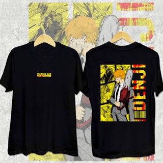 เสื้อยืดแขนสั้นลําลอง ทรงหลวม พิมพ์ลายอนิเมะ Jason Chainsaw Man Denji พลัสไซซ์ แฟชั่นสําหรับผู้ชาย และผู้หญิง