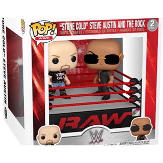 Funko Pop! WWE The Rock vs Stone Cold in Wrestling Ring ของแท้