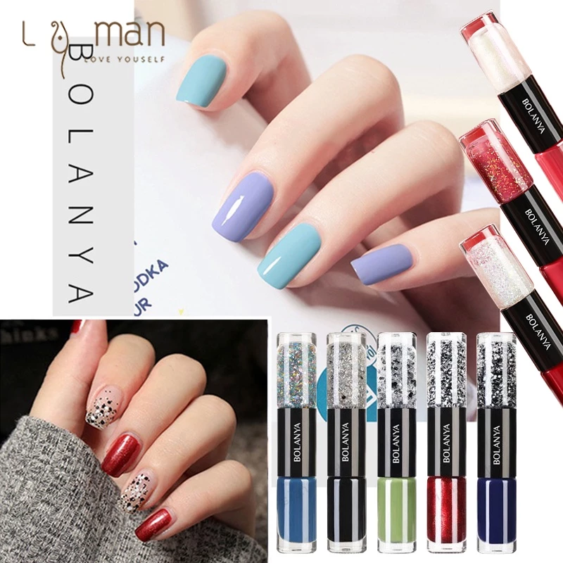 สีทาเล็บกึ่งเจล 2 in 1 ยาทาเล็บทูเวย์ สีทาเล็บ สีทาเล็บไม่ต้องอบ สีทาเล็บเจลไม่อบ ยาทาเล็บกึ่งเจล มี36สี สีสวย แห้งไว