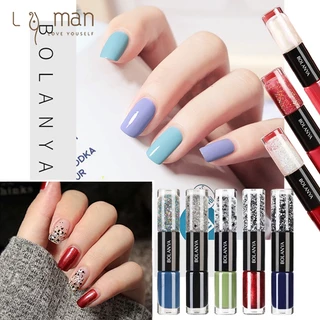 สีทาเล็บกึ่งเจล 2 in 1 ยาทาเล็บทูเวย์ สีทาเล็บ สีทาเล็บไม่ต้องอบ สีทาเล็บเจลไม่อบ ยาทาเล็บกึ่งเจล มี36สี สีสวย แห้งไว
