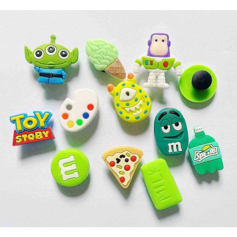 พร้อมส่ง Jibbitz จิ๊บบิท ตัวติดรองเท้าที่มีรู ทุกยี่ห้อ ลายการ์ตูน น่ารักๆ มุ้งมิ้ง