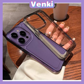 VENKI - iPhone Case HD Acrylic High Quality Hard Clear Simple Case Space Case Metal Button Protection Camera Shockproof Compatible For iPhone 14 Pro Max 13 Pro Max 12 Pro Max 11 Pro Max xr