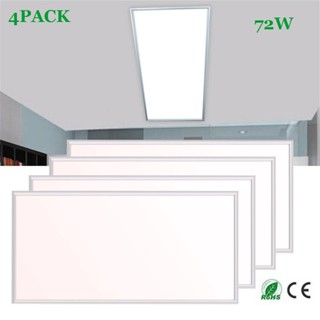 4 พีซี 72W 2x4 ฟุต Flat LED TROFFER PANEL LIGHT PANEL DROP PEILEL DAYLIGHT DAYLIGHT