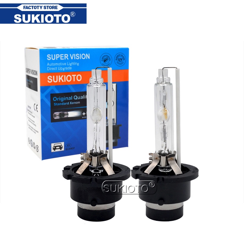 SUKIOTO 35W Original HID D2 D2R D4S D4R 4300K 5000K 6000K HID Headlight Bulb 55W Car Light Xenon D2S