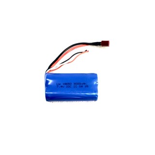 แบตเตอรี่ Lipo 2S 7.4V 3000mAh 20C ปลั๊ก SM ปลั๊กดีน (Dean Plug) สำหรับ รถบังคับ ปืนลม เรือ และ โดรน