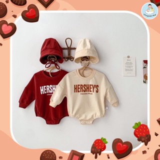 ⚡️❤️พร่อมส่งจั้มสูท รอมเปอร์แขนยาวพร้อมหมวกสำหรับเด็ก เสื้อผ้าสำหรับทารกแรกเกิด 0-24 เดือน