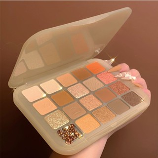 Eye shadow Palette Pearly Matte Earth อายแชโดว์ 20สี สีสวย ละมุน เนื้อแมทต์ ติดทน กันน้ำ กันเหงื่อ