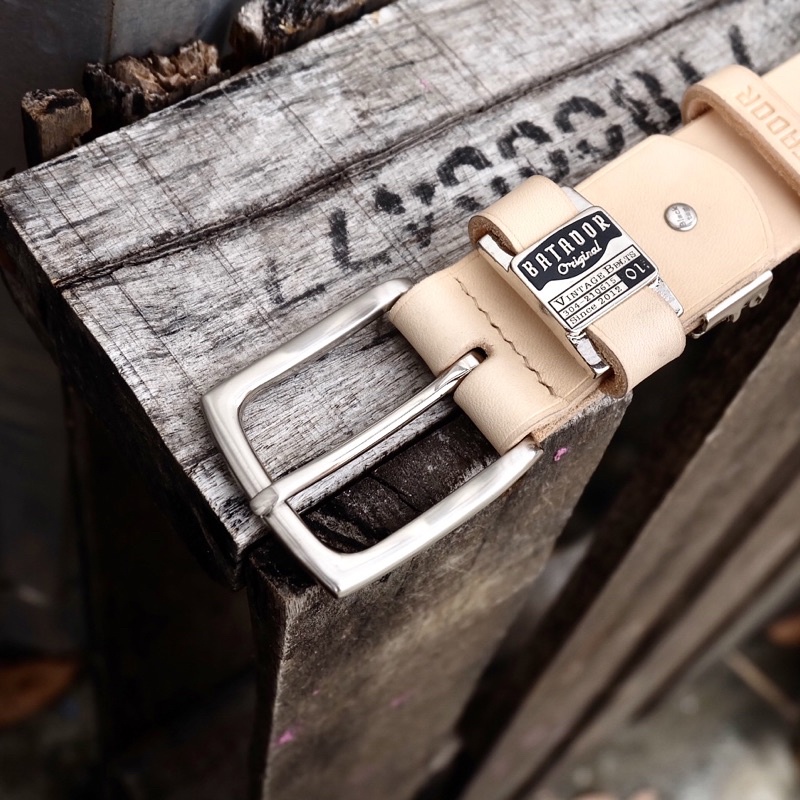 Beltsmith – BATADOR [Black Tag] เข็มขัดหนังวัวฟอกฝาด สไตล์เฟด เข็มขัดหนังแท้ Belt Leather