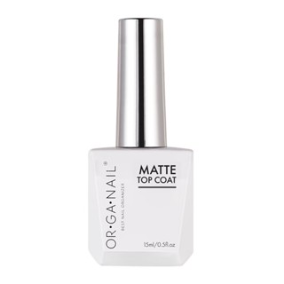 Matte Top Coat OR•GA•NAIL ท็อปแมท ท็อปด้าน ทาปิดสีเจลให้กลายเนื้อแมท Organail สีทาเล็บเจล ท็อปแมตเจล