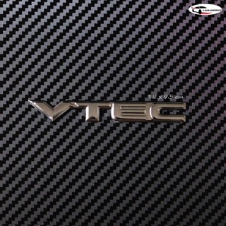 โลโก้ VTEC ขนาด 1.2 x 9.5 cm. สีโครเมี่ยม