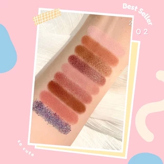 S-06🌟สินค้ามีพร้อมส่งLAMEILA พาเลทอายแชโดว์9สีในหนึ่งตลับ อายแชโดว์กลิตเตอร์ เนื้อดินน้ำมัน สีสวย ติดทนนาน กันน้ำ 9 ช่อง