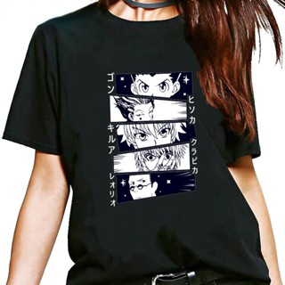 เสื้อเชิ้ตชาย คาวาอี้ฮันเตอร์ X ฮันเตอร์ Tshirt Jongen Korte Mouw คิรัวร์ Zoldyck เสื้อยืด Hxh Hisoka เสื้อยืดอะนิเมะมัง