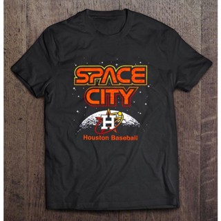 Houston Baseball Astros Space City T เสื้อสำหรับผู้ชายเสื้อผ้าบุรุษเสื้อยืดกราฟิกเสื้อยืดผู้ชายเสื้อยืดขนาดใหญ่เสื้อผ้าผ