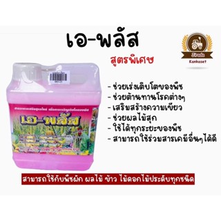 เอพลัส🌳สูตรพิเศษ ช่วยเจริญเติบโตของพืช ผัก ผลไม้ ข้าว