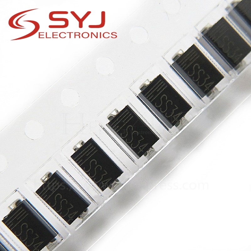 1000pcs/lot 1N5822 SMA smd do-214ac IN5822 Schottky diode ss34 In Stock