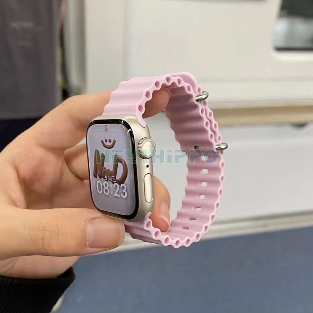 สายนาฬิกาข้อมือซิลิโคน สําหรับ iwatch ultra 8 7 41 มม. 45 มม. 49 มม. i watch series 6 5 4 3 40 มม. 44 มม. 38 มม. 42 มม. 2022