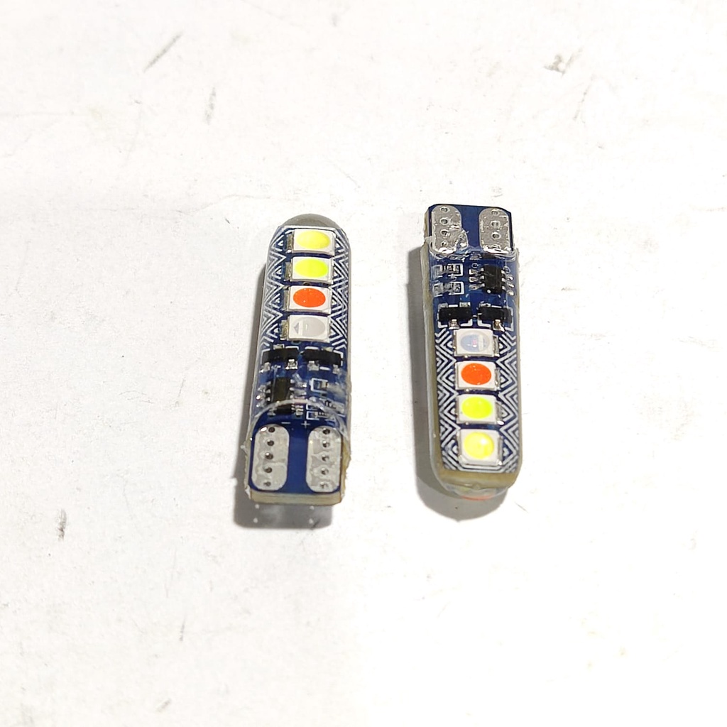 Jelly T10 ไฟเลี้ยว Batik 8 led จุดขนาดใหญ่วิ่งรุ่น RGB T10