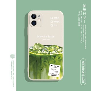 Matcha Latte เคสไอโฟน iPhone 7plus 13 11 12 pro max 7 8 se2020 14 pro เคส 8plus Xr Xs X max 8พลัส cover นิ่ม phone case