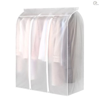 [T&amp;H] Garment Clothes Cover Protector Hanging Garment Storage Bag Translucent Dustproof Waterproof Hanging Storage Bag for Wardrobe with Full Zipper