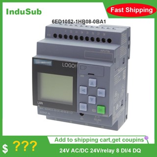 โลโก้ PLC 6ED1052-1HB08-0BA1 โมดูลควบคุมตรรกะอัตโนมัติ 24V AC DC plc