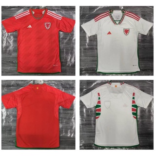 เสื้อกีฬาแขนสั้น ลายทีมชาติฟุตบอล Wales 2022 2023 ชุดเหย้า ไซซ์ S-XXL