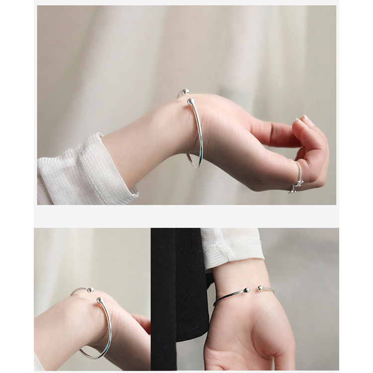 We Flower มินิมอล เรียบ โลหะ ทอง เงิน เปิด กําไลข้อมือ กําไลข้อมือ สร้อยข้อมือ สําหรับผู้หญิง ผู้ชาย ทุกเพศ เรียบง่าย แฟชั่น สร้อยข้อมือ สายรัดข้อมือ เครื่องประดับ