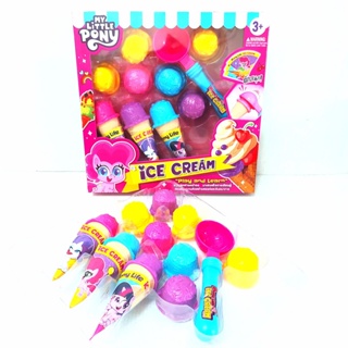 ชุดไอติม ไอติม ICE CREAM Set My LiTTLE PONY ไอศครีมโพนี่ สีสันสวยงาม น่าเล่น //สินค้าได้ตามรูป ตรงปก แน่นอน