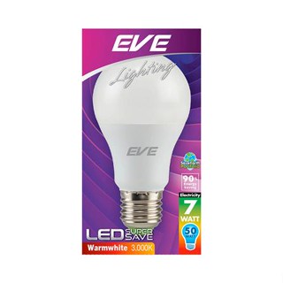 หลอด LED EVE A60 SUPER SAVE 7 วัตต์ WARMWHITE E27