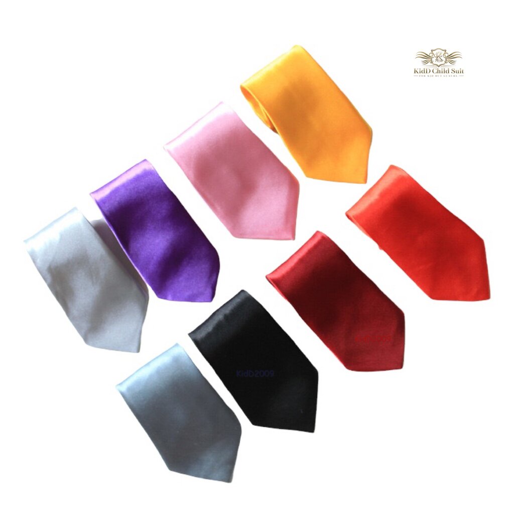 Boy tie เนคไท สำเร็จรูป สายยางยืด ไทสีเทา สีดำ สีแดง สีน้ำเงิน สีกรม สีชมพู สีน้ำตาล สีเหลือง สีส้ม 