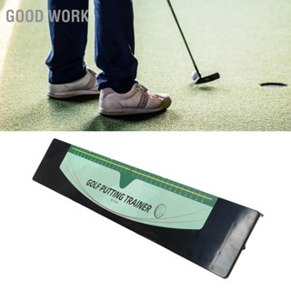 Good Work Golf Putting Track Trainer Putter Guide Posture Correction Training Aid for Indoor and Outdoor