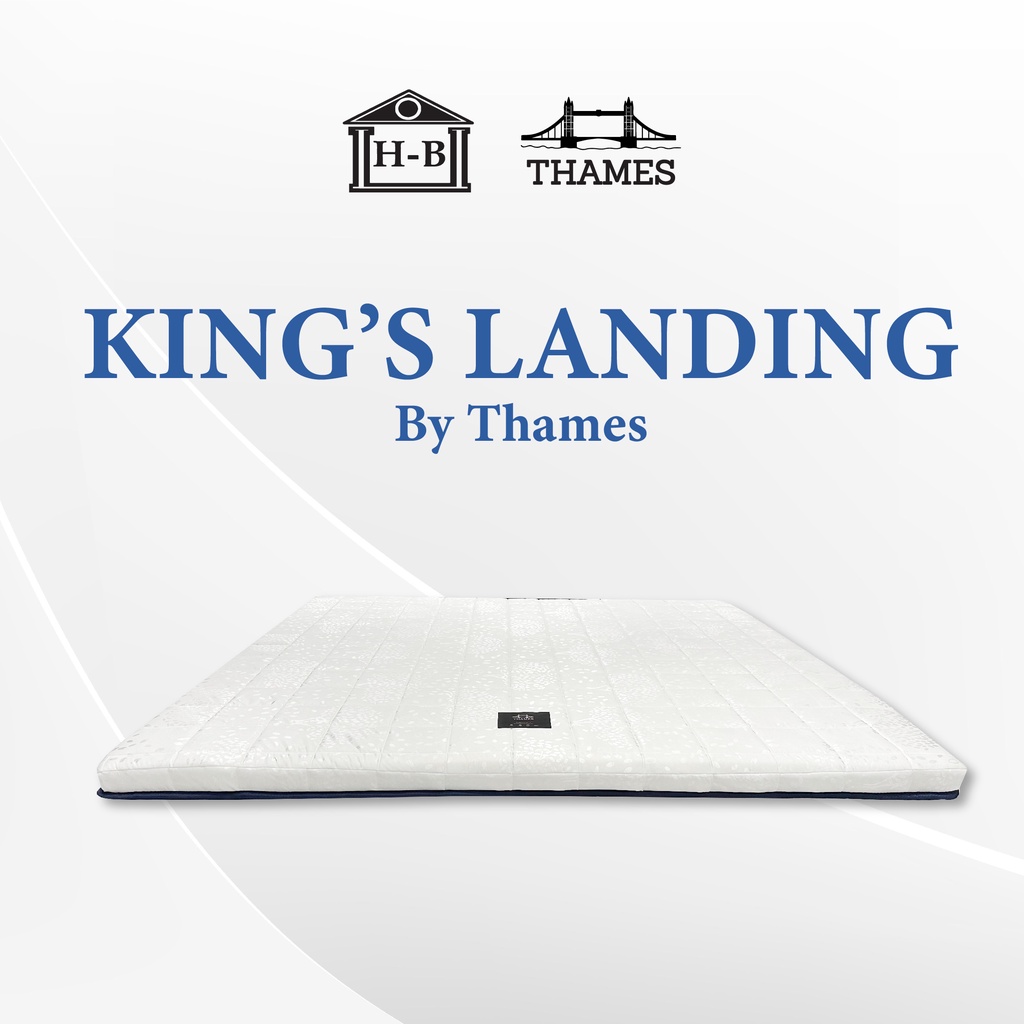 Home Best X Thames ที่นอนยางพาราเเท้ 3 นิ้ว รุ่น Kings Landing ปิคนิค ม้วนเก็บง่าย