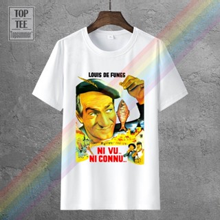 เสื้อยืดน่ารักๆ Ni Vu Ni Connu Ver 1 โปสเตอร์เสื้อยืดสีเหลืองทุกขนาด S 4Xl Louis De Funes