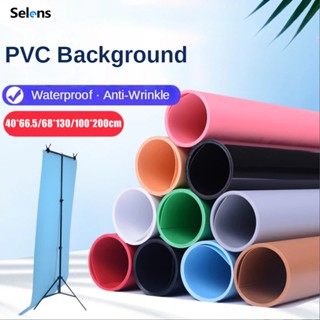 Selens เคลือบด้านPVCฉากถ่ายรูป ขาตั้งฉากถ่ายสินค้า และ ฉาก PVC สำหรับถ่ายรูป background ฉากเขียว Waterproof Green Screen