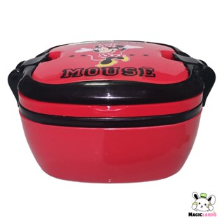 Bento Sphere Minnie Mouse Red Disney Food Box กล่องข้าวหูล็อคทรงกลมมินนี่ เมาส์สีแดง ลายการ์ตูนดิสนีย์