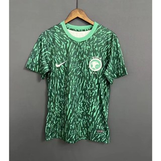 เสื้อกีฬาแขนสั้น ลายทีมชาติฟุตบอล Saudi Arabia Away Jersey 22-23 S-XXXL AAA